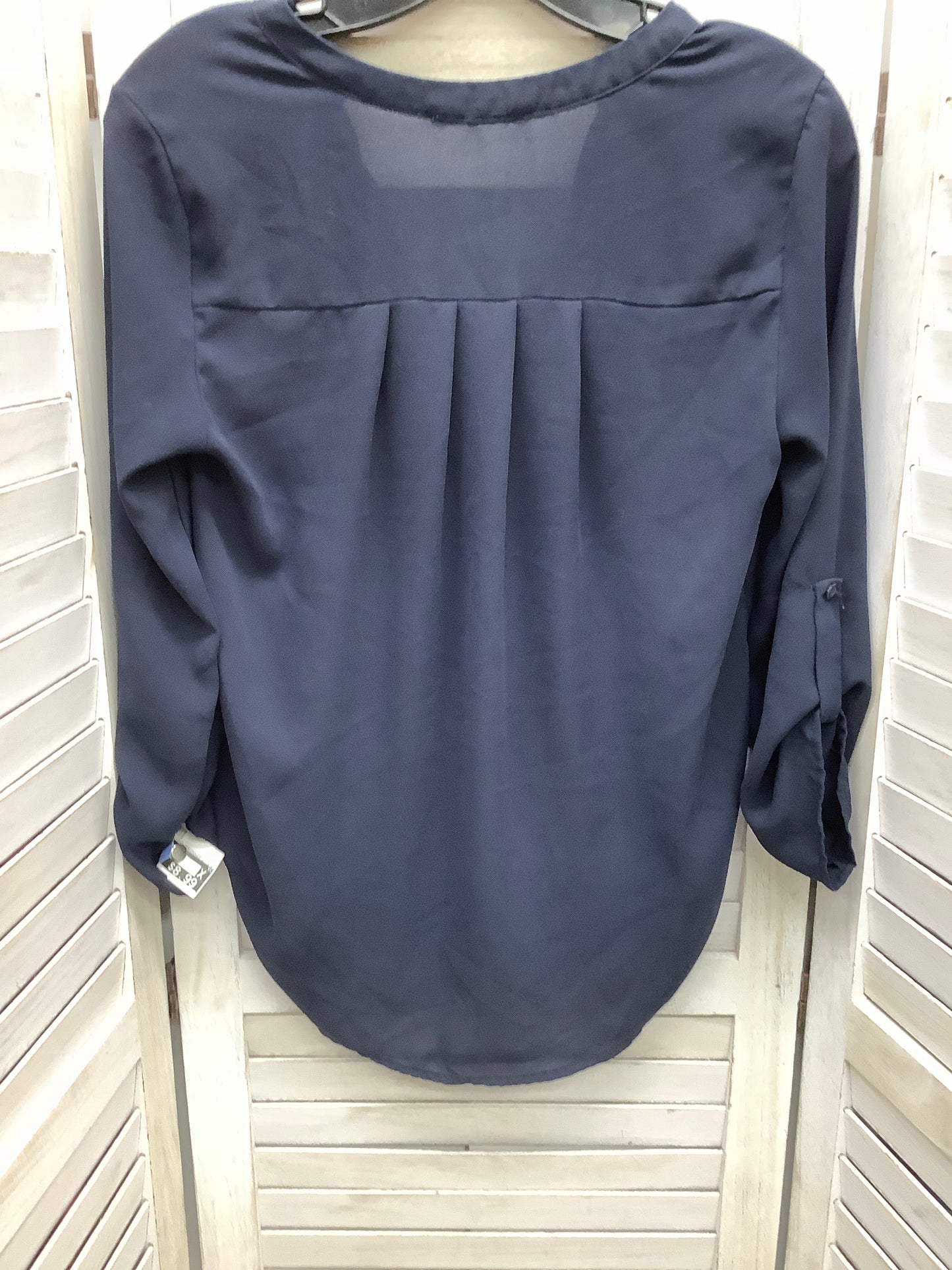 Navy Top 3/4 Sleeve Lush, Size M