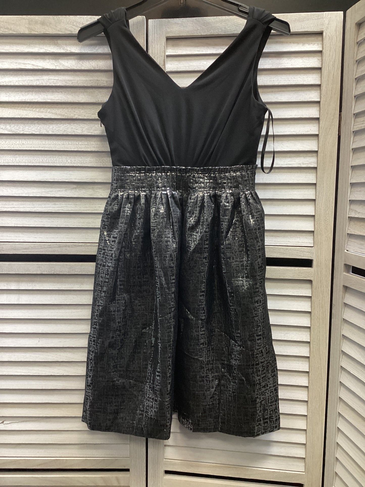 Dress Party Short By Max And Cleo In Black Silver, Size: Xs