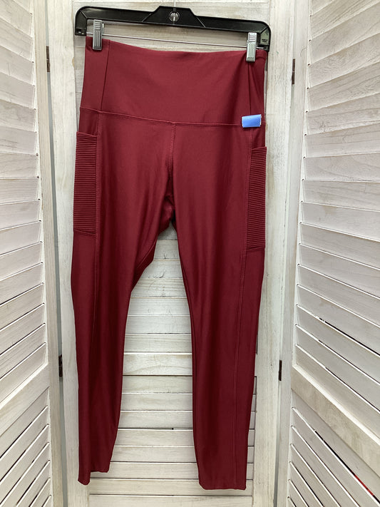 Athletic Leggings By Vogo In Red, Size: M