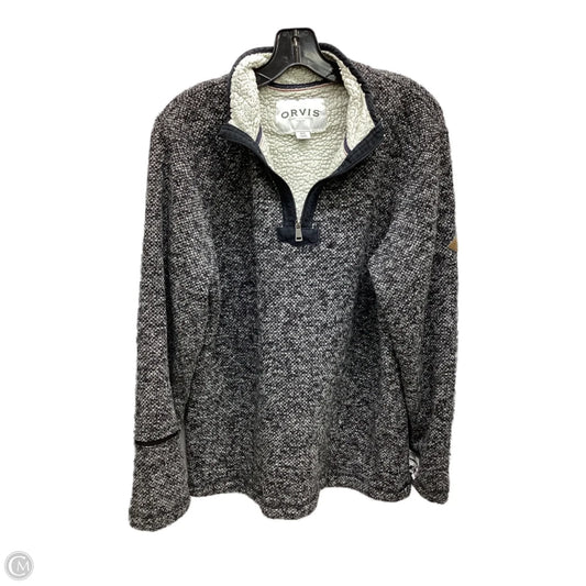 Jacket Faux Fur & Sherpa By Orvis In Grey, Size: M