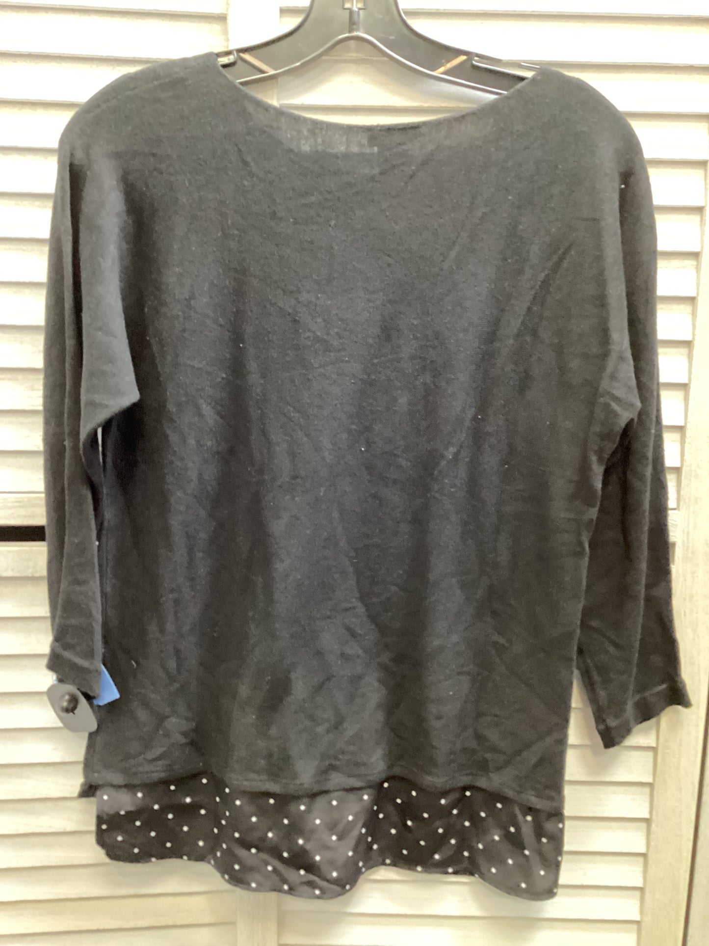 Top Long Sleeve By Ann Taylor In Black, Size: S