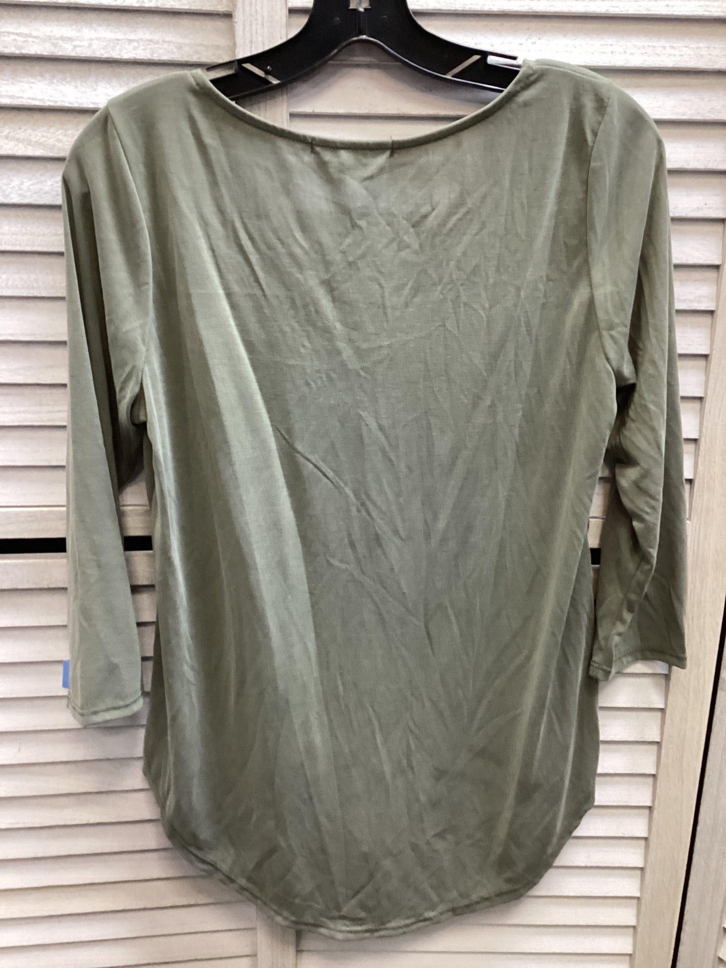 Top Long Sleeve By Green Envelope In Green, Size: S