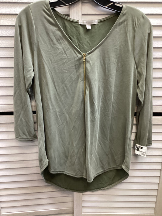 Top Long Sleeve By Green Envelope In Green, Size: S