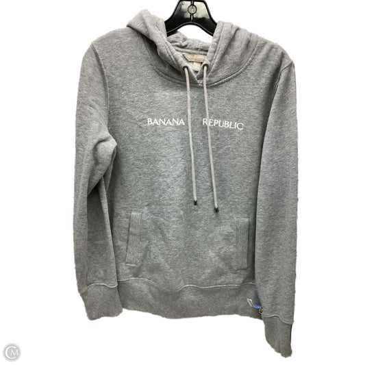 Sweatshirt Hoodie By Banana Republic In Grey, Size: M