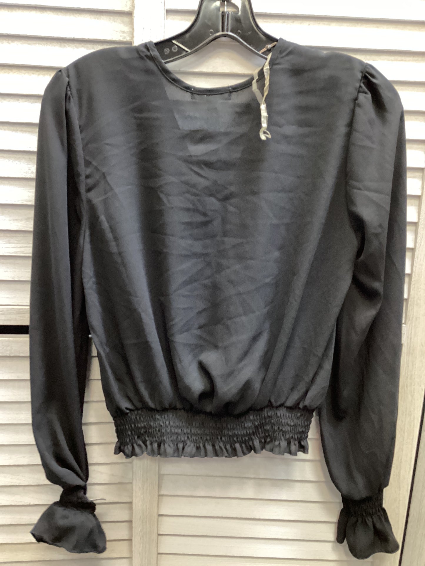 Top Long Sleeve By Ultra Flirt In Black, Size: S