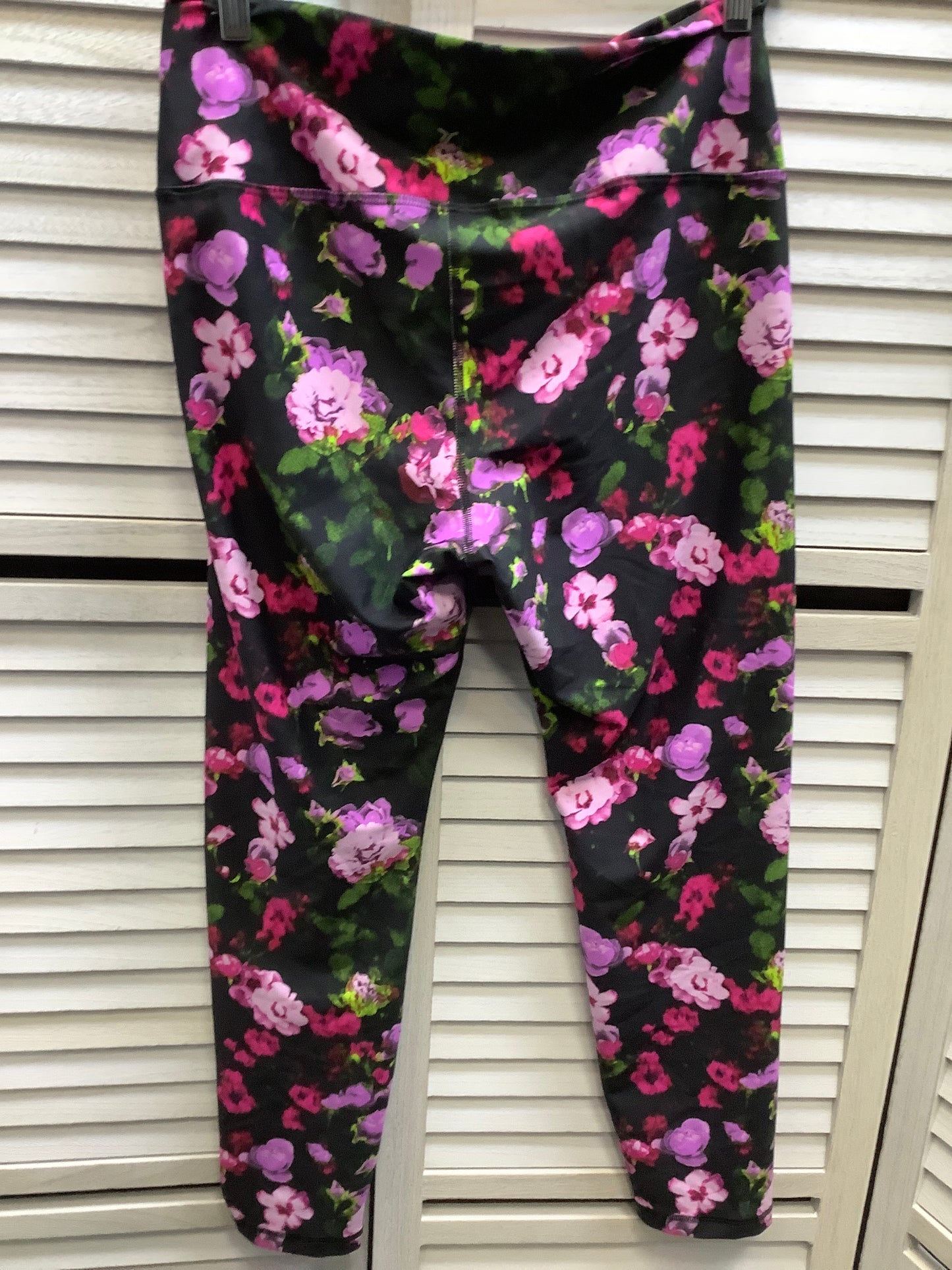 Athletic Leggings By Old Navy In Floral, Size: L