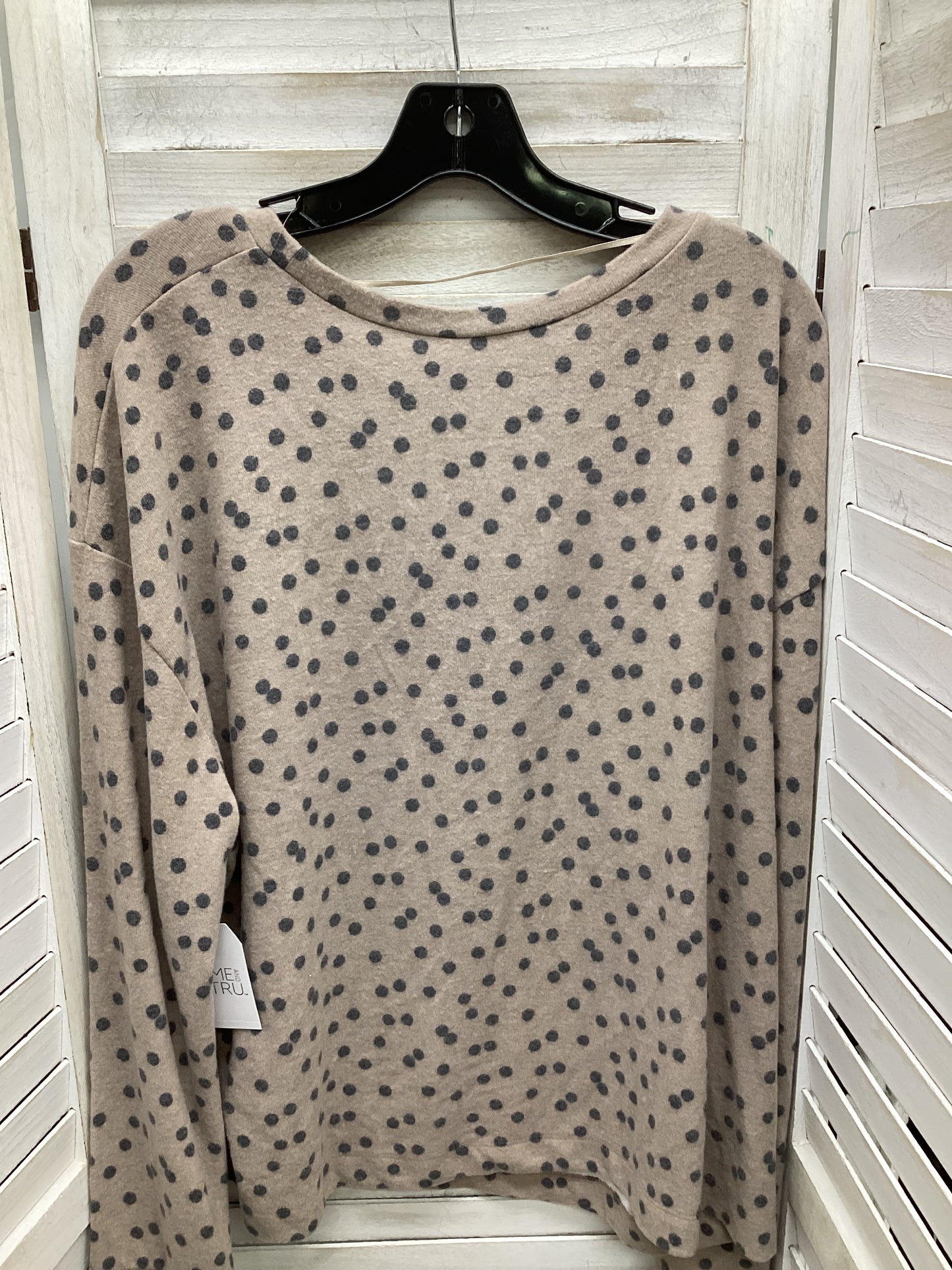 Sweater By Time And Tru In Animal Print, Size: Xl