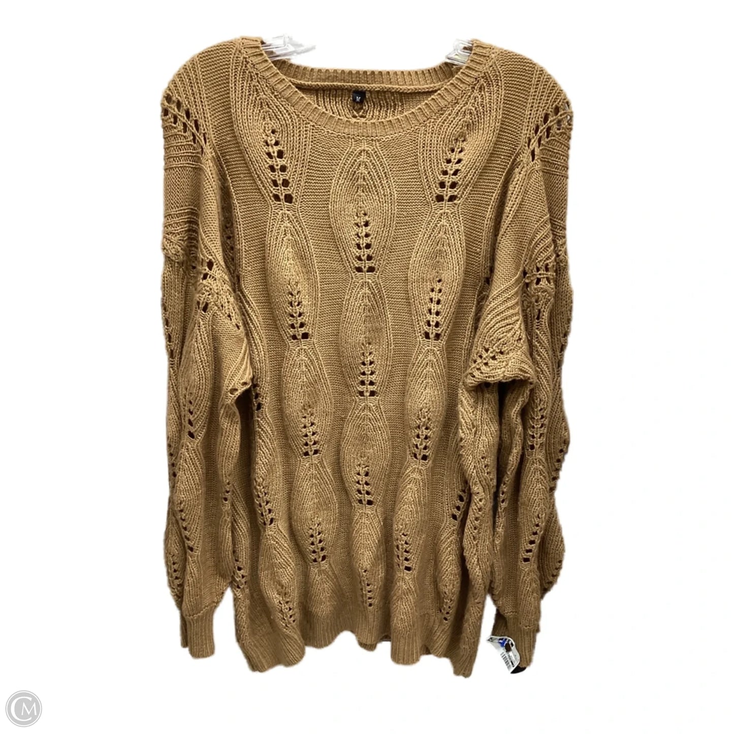 Sweater By Clothes Mentor In Tan, Size: M