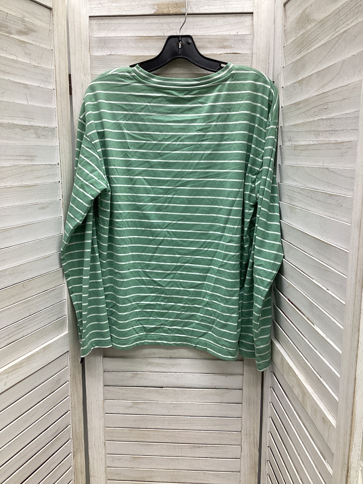 Top Long Sleeve By A New Day In Striped, Size: L