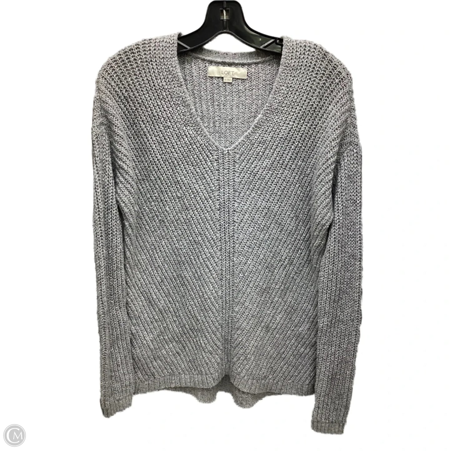 Sweater By Loft In Grey, Size: M