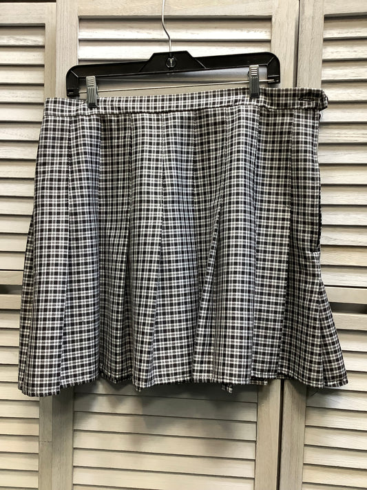 Black White Skirt Mini & Short Rewind, Size Xxl