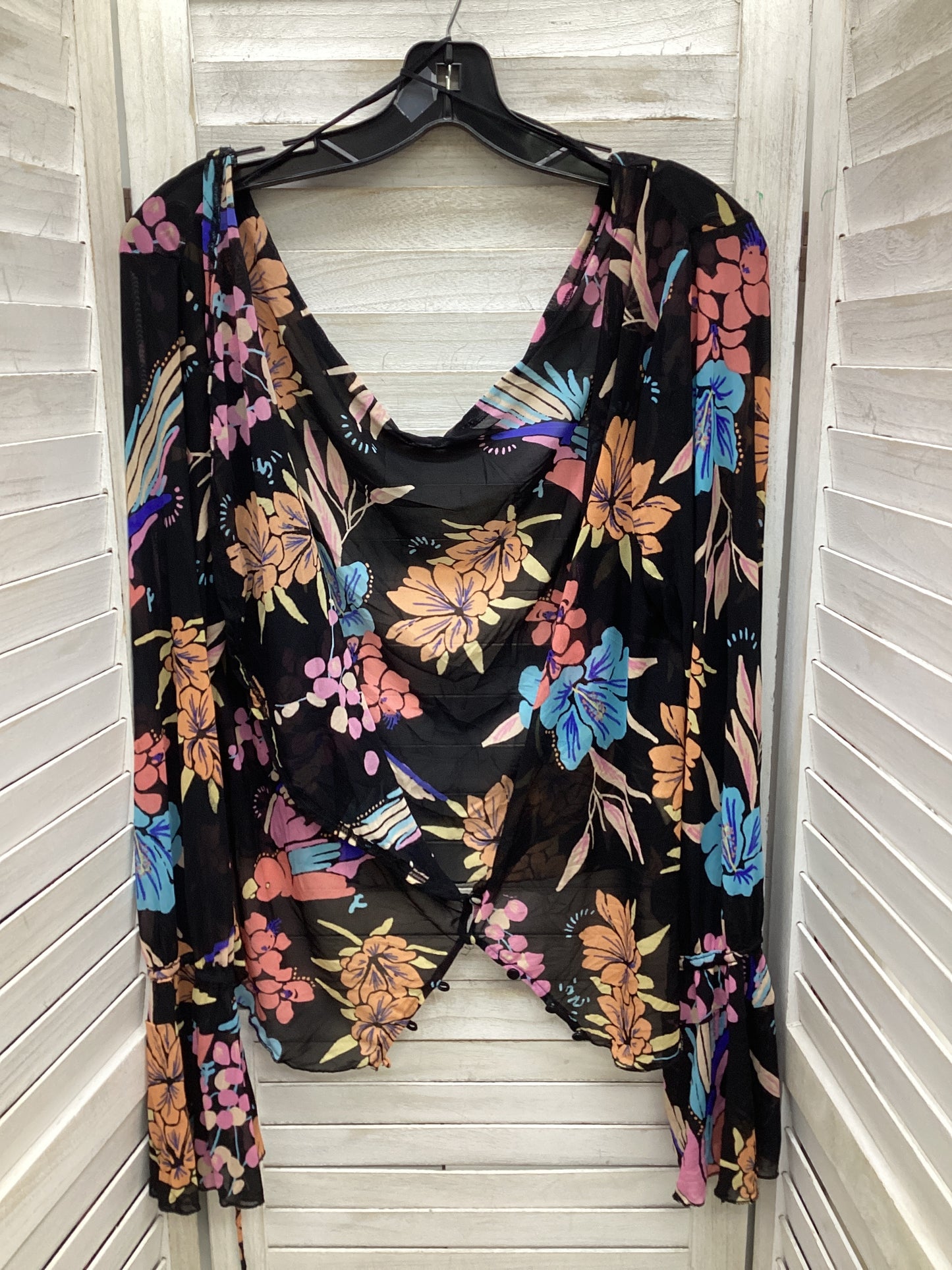 Cardigan By Free People In Floral, Size: L