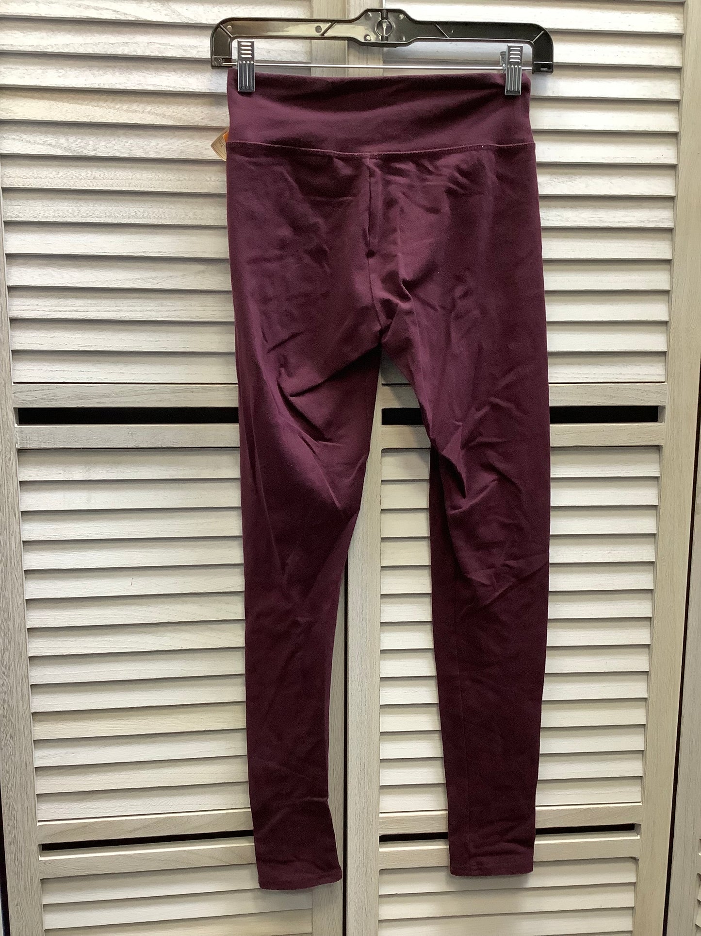 Athletic Leggings By Aerie In Wine, Size: S