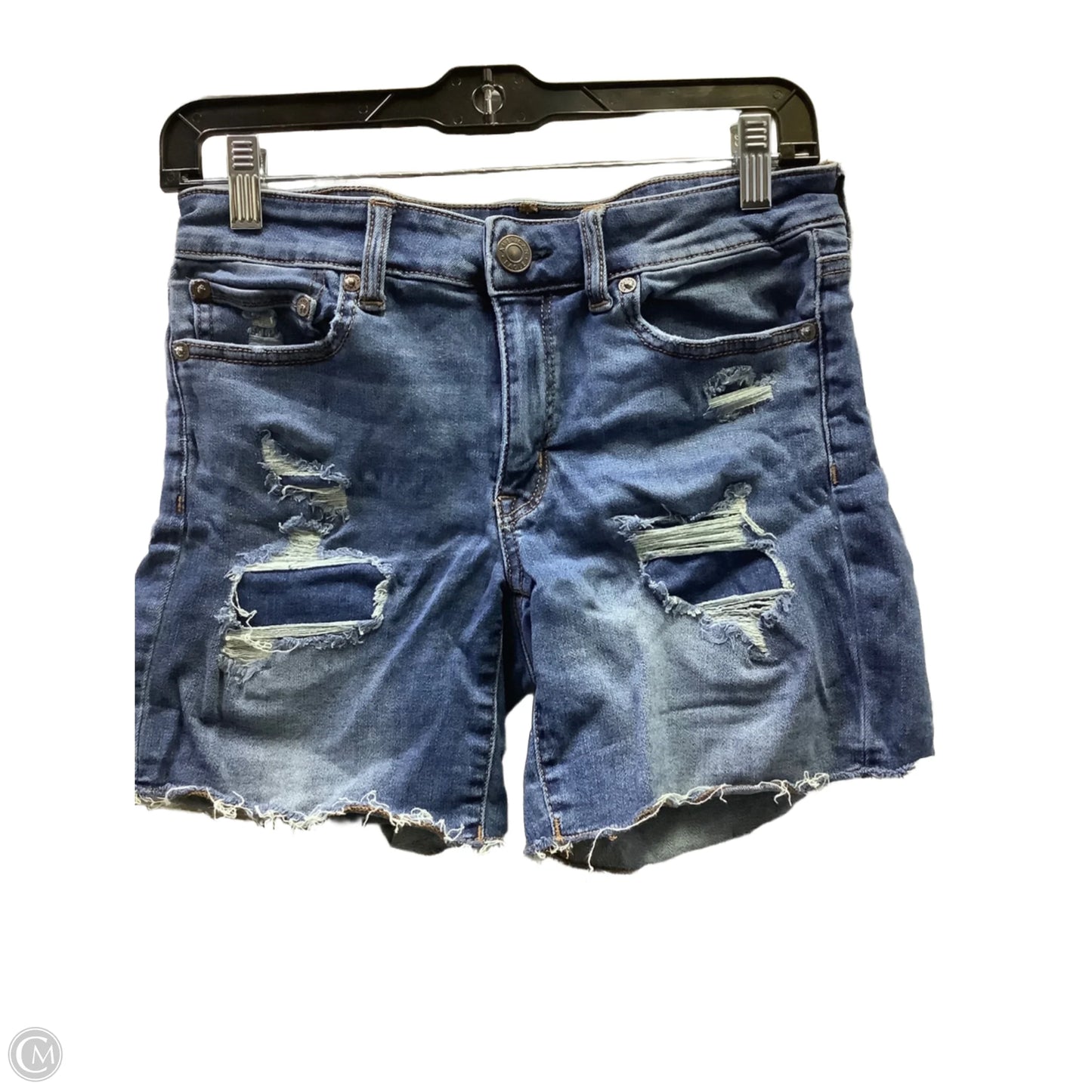 Shorts By American Eagle In Blue Denim, Size: 6