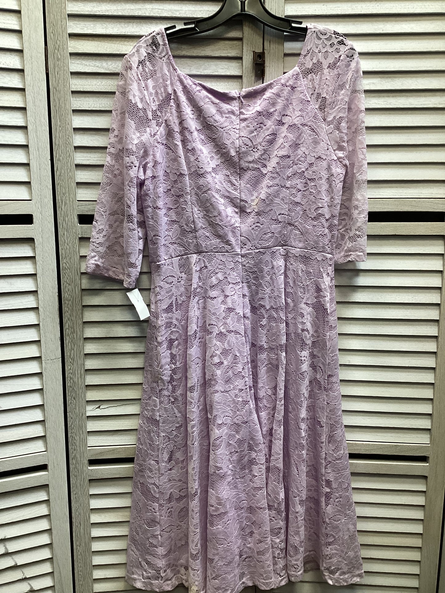 Dress Casual Midi By Clothes Mentor In Purple, Size: Xl