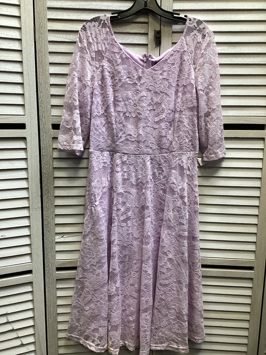 Dress Casual Midi By Clothes Mentor In Purple, Size: Xl