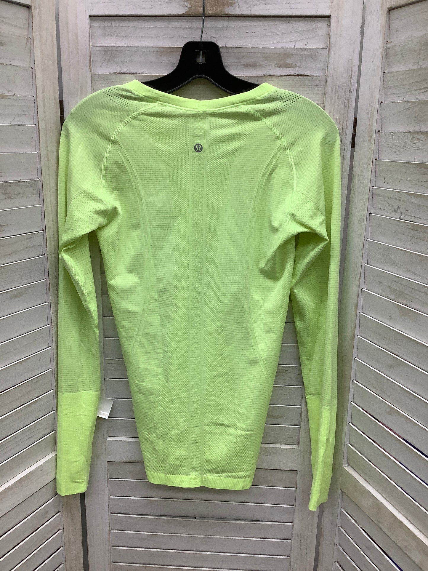 Yellow Athletic Top Long Sleeve Collar Lululemon, Size 8