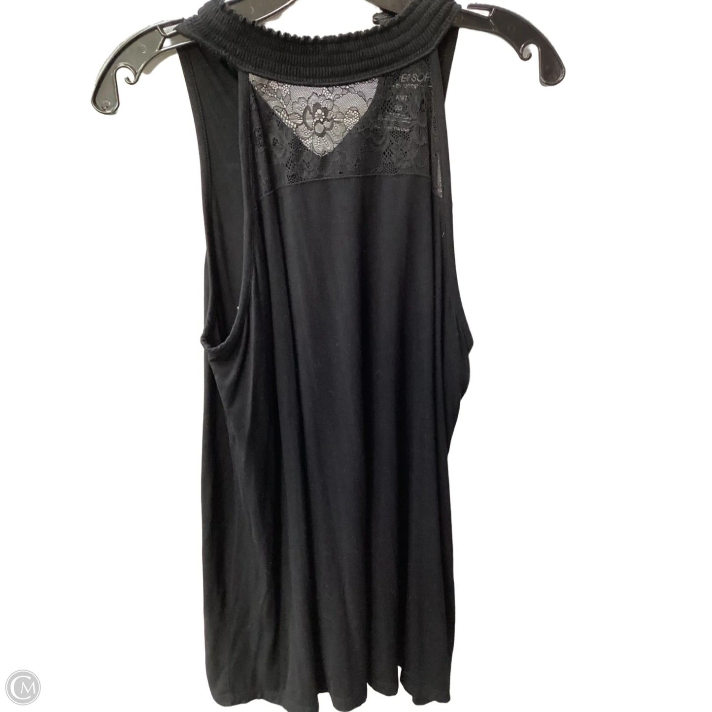 Top Sleeveless By Torrid In Black, Size: 0
