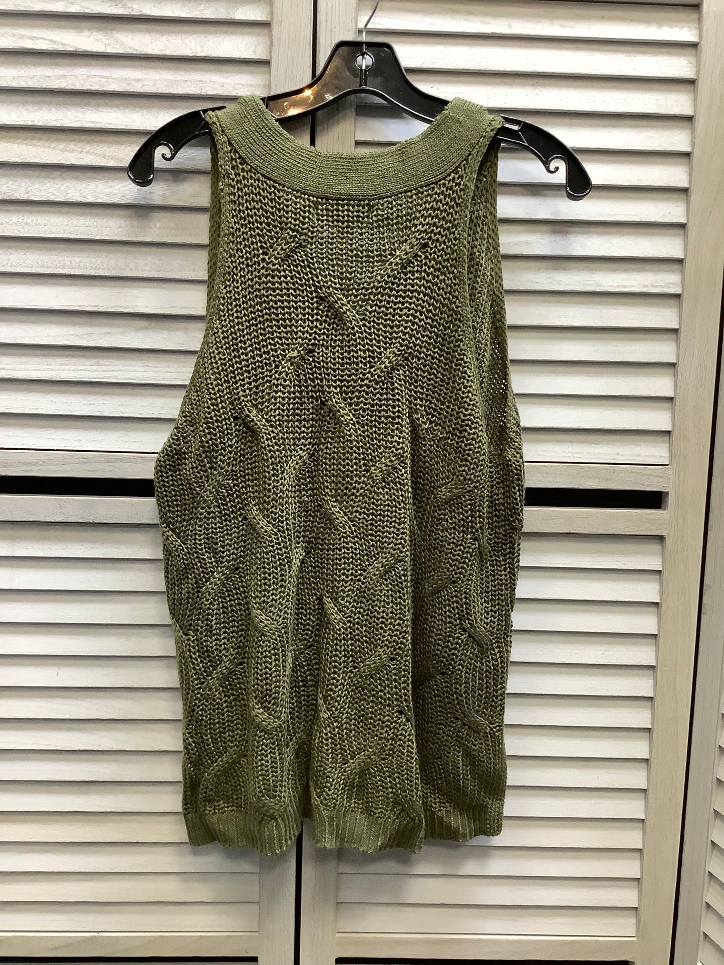 Vest Sweater By Marled In Green, Size: Xl