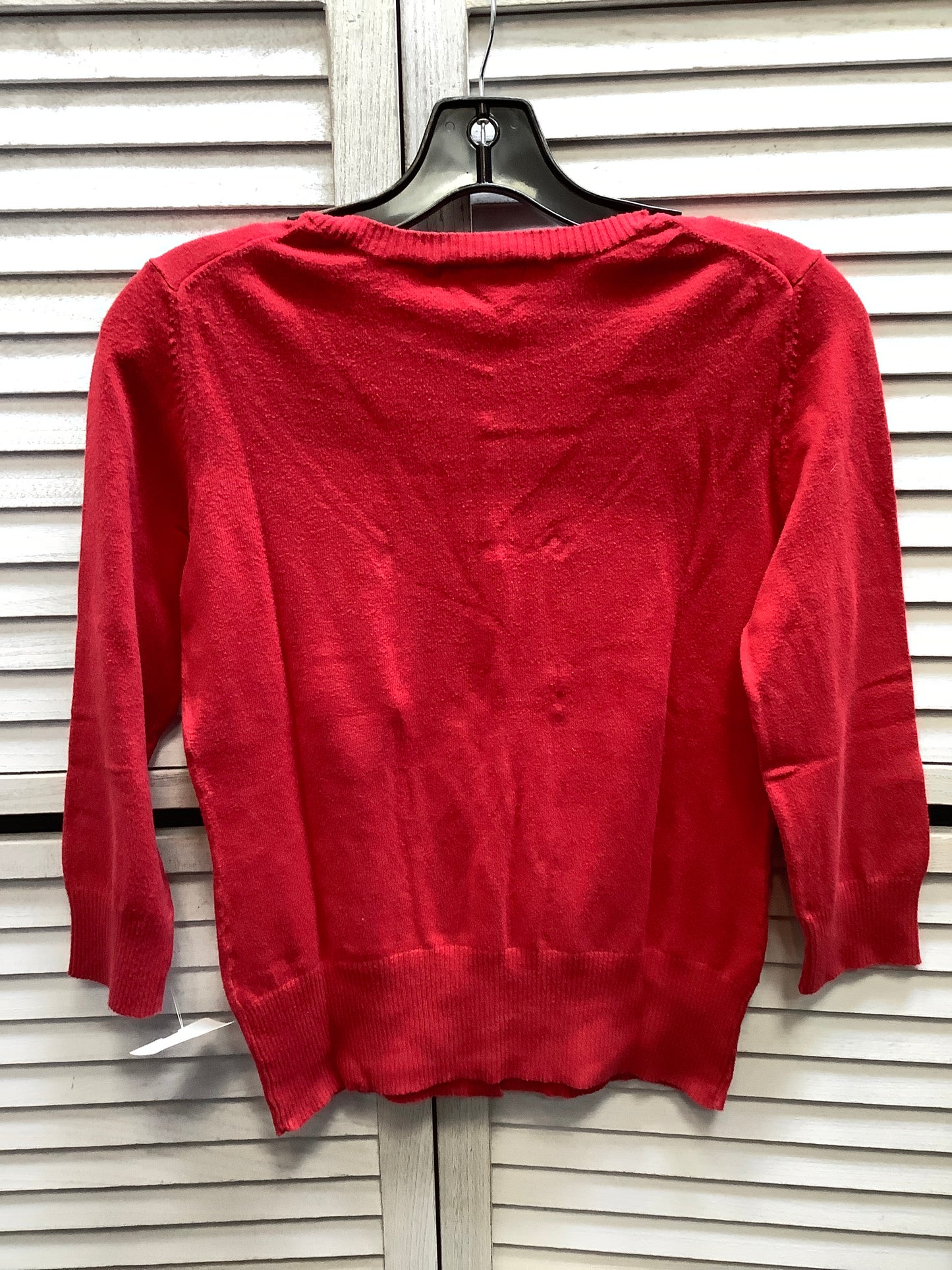 Cardigan By Cherokee In Red, Size: S