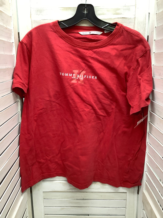 Top Short Sleeve By Tommy Hilfiger In Red, Size: Xl