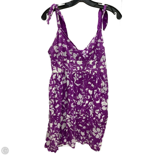 Dress Casual Midi By American Eagle In Purple & White, Size: 4