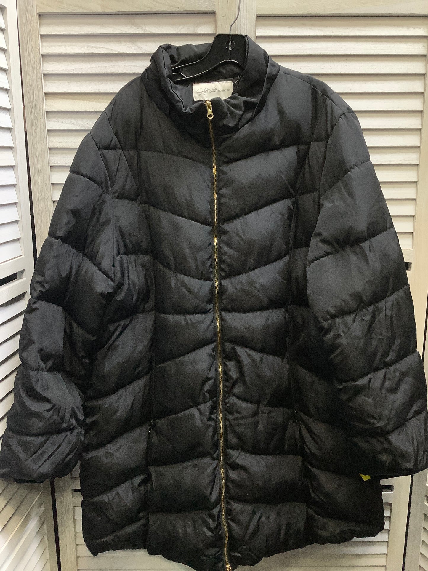 Coat Puffer & Quilted By Jaclyn Smith In Black, Size: 3x