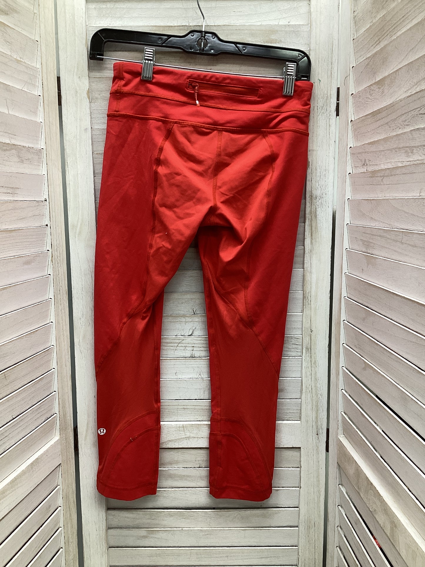 Athletic Leggings By Lululemon In Red, Size: S