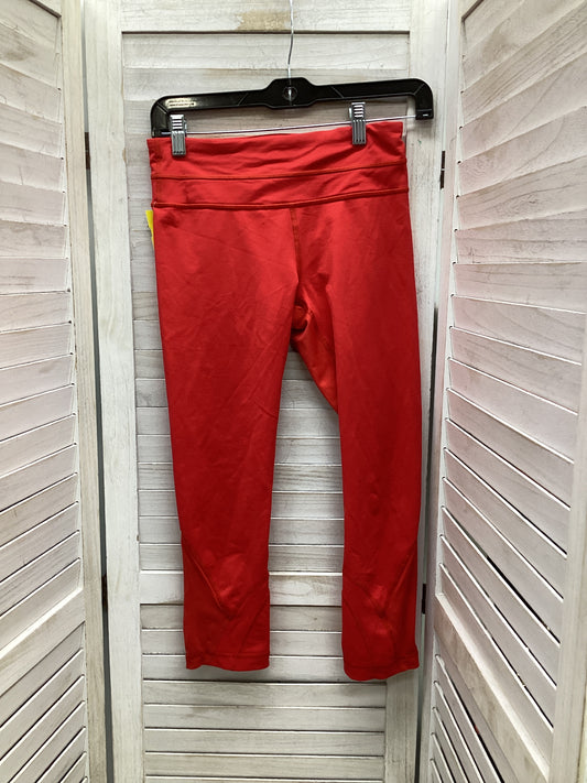 Athletic Leggings By Lululemon In Red, Size: S