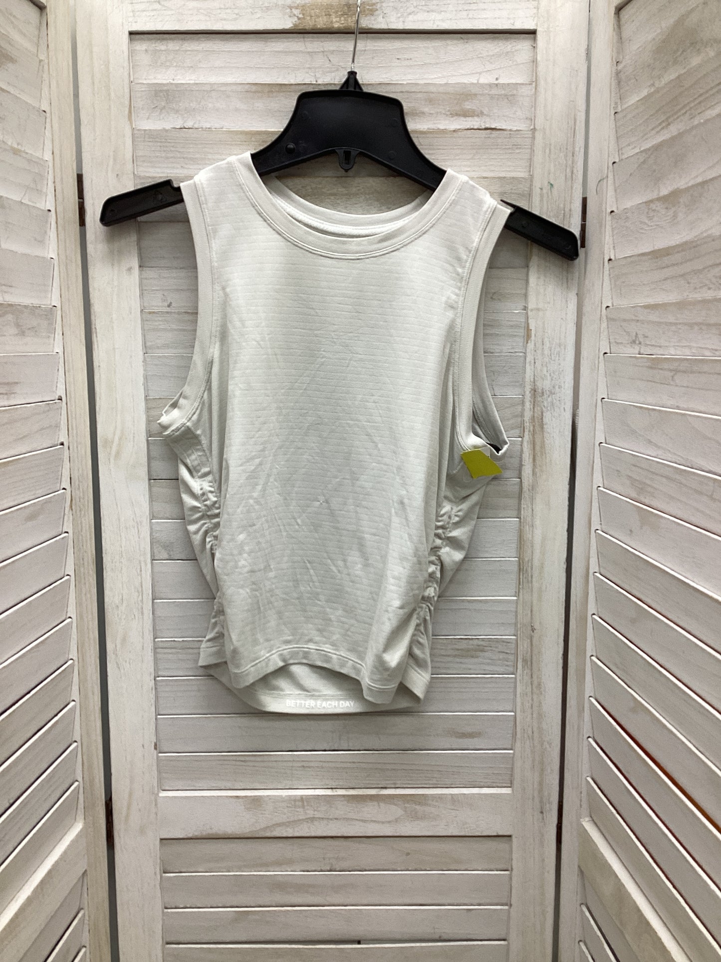 Athletic Tank Top By Lululemon In White, Size: S