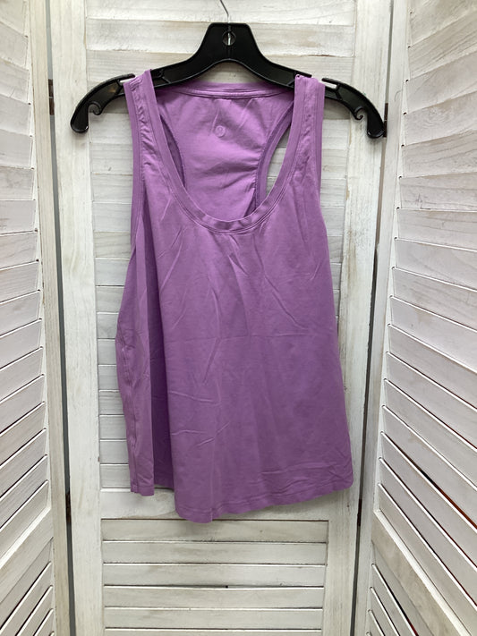 Athletic Tank Top By Lululemon In Purple, Size: M