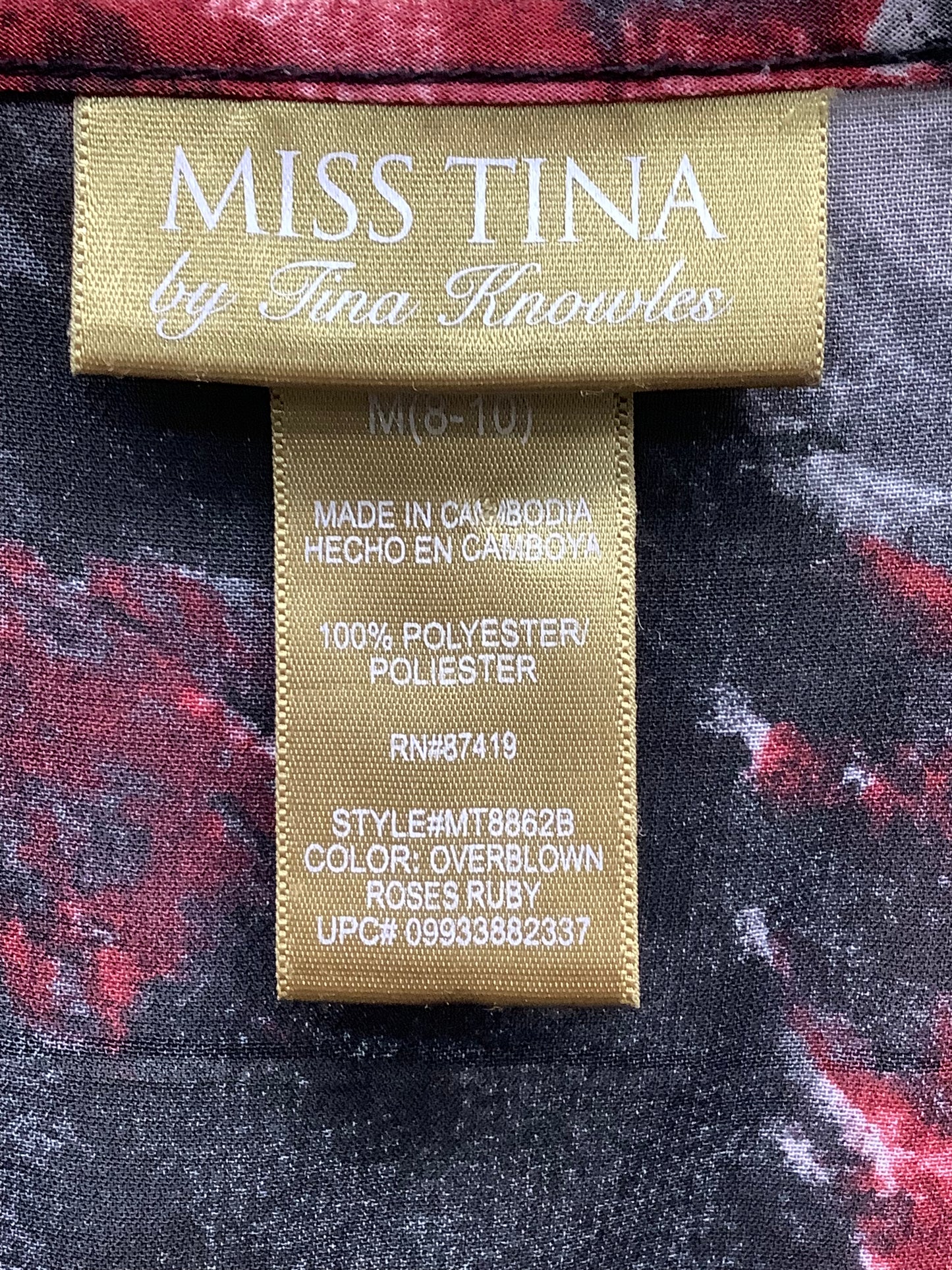 Top Long Sleeve By Miss Tina In Multi-colored, Size: M