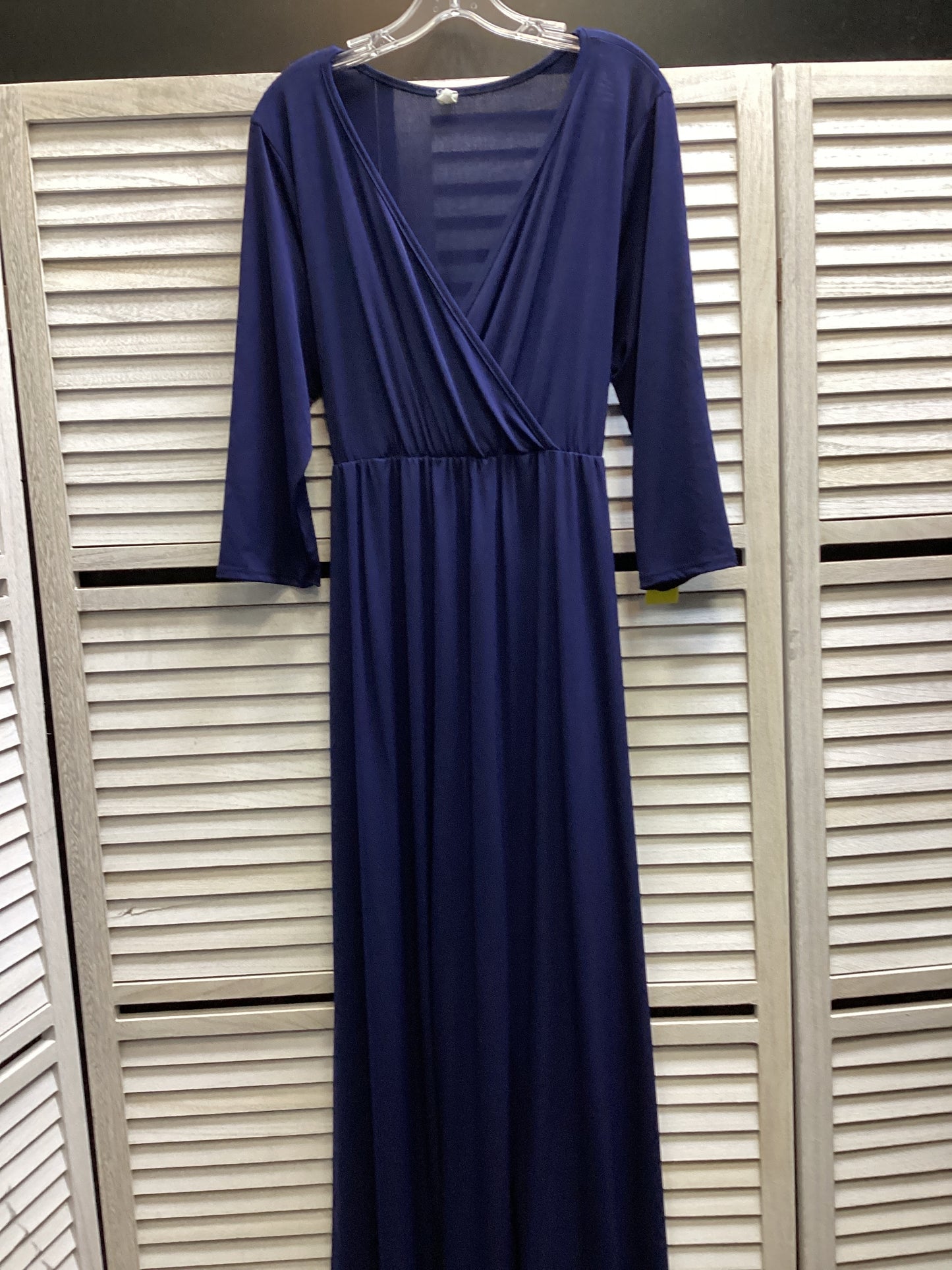 Dress Casual Maxi By Pink Blush In Navy, Size: 1x