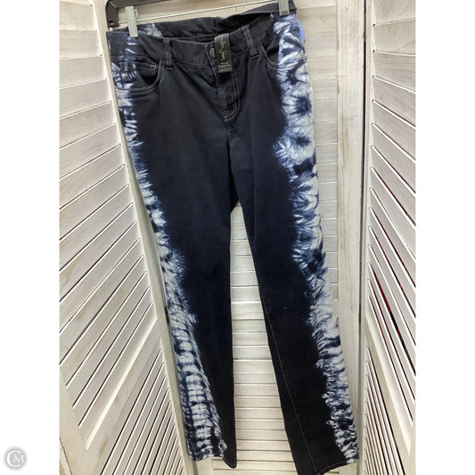 Jeans Skinny By London Jean In Tie Dye Print, Size: 8