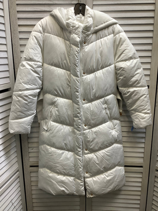 Coat Puffer & Quilted By Haute Monde In White, Size: S