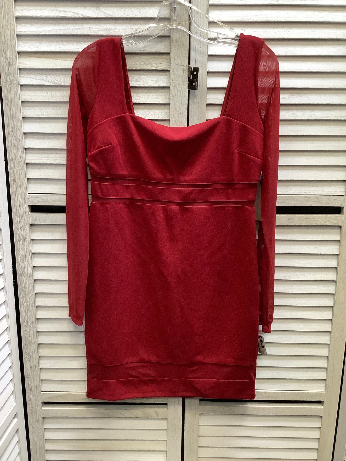 Dress Casual Midi By Iris In Red, Size: L