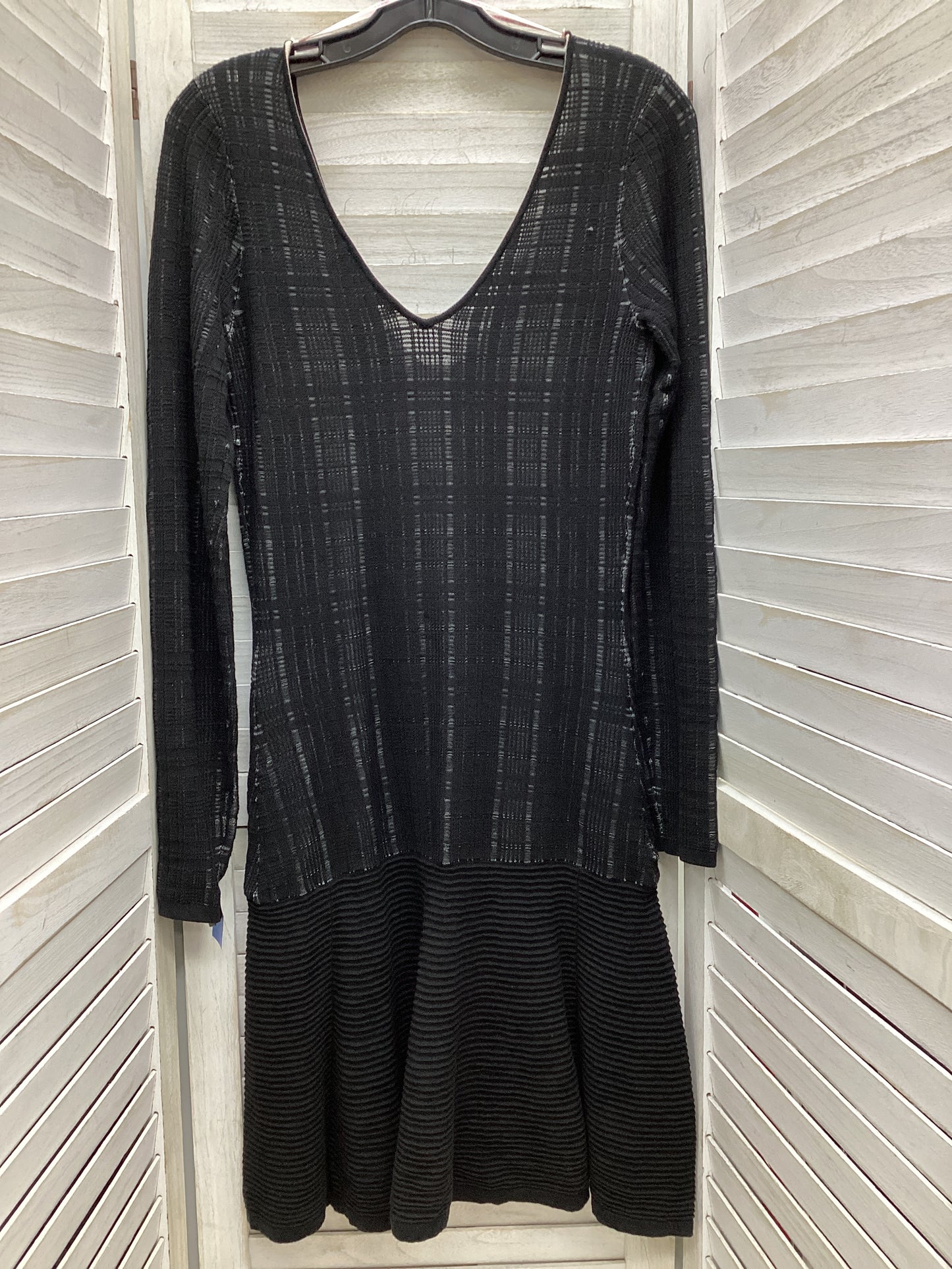 Dress Casual Midi By Victorias Secret In Black, Size: M