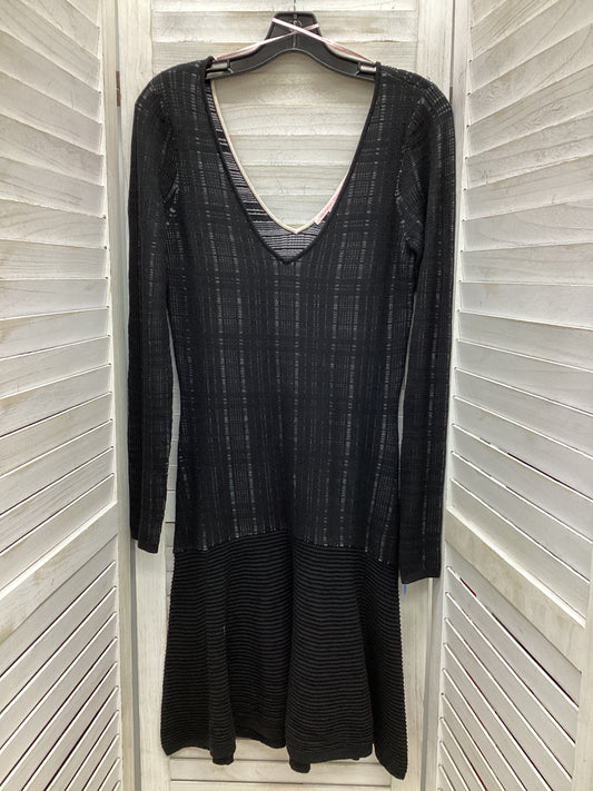 Dress Casual Midi By Victorias Secret In Black, Size: M