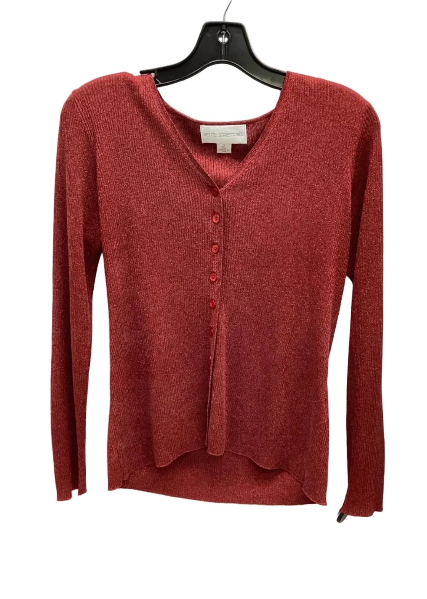 Cardigan By Petite Sophisticate In Red, Size: S