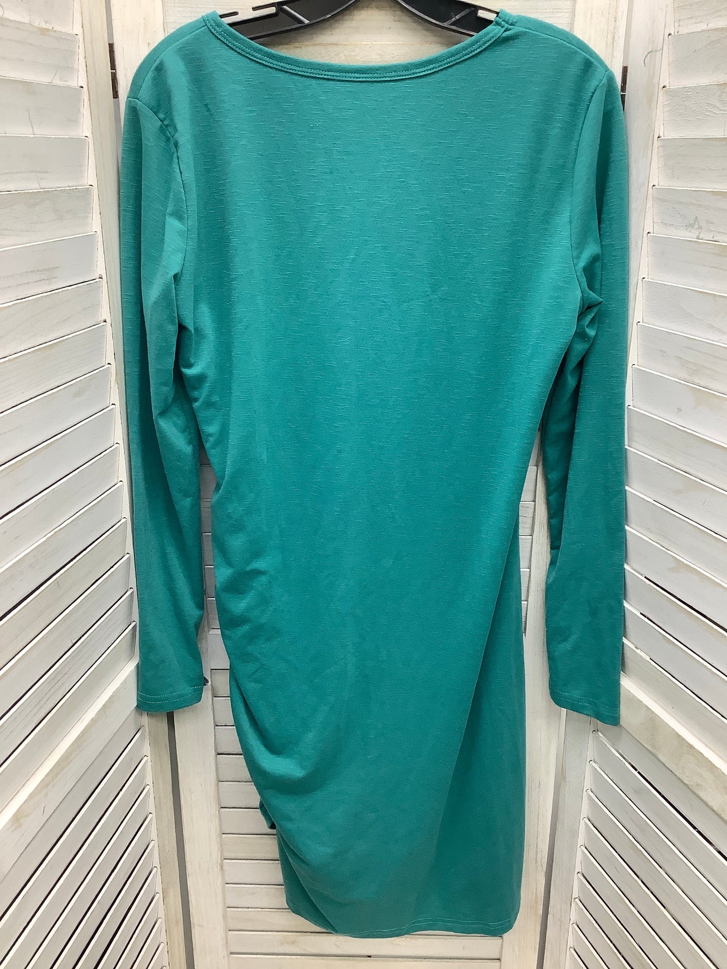 Dress Casual Midi By Clothes Mentor In Teal, Size: L