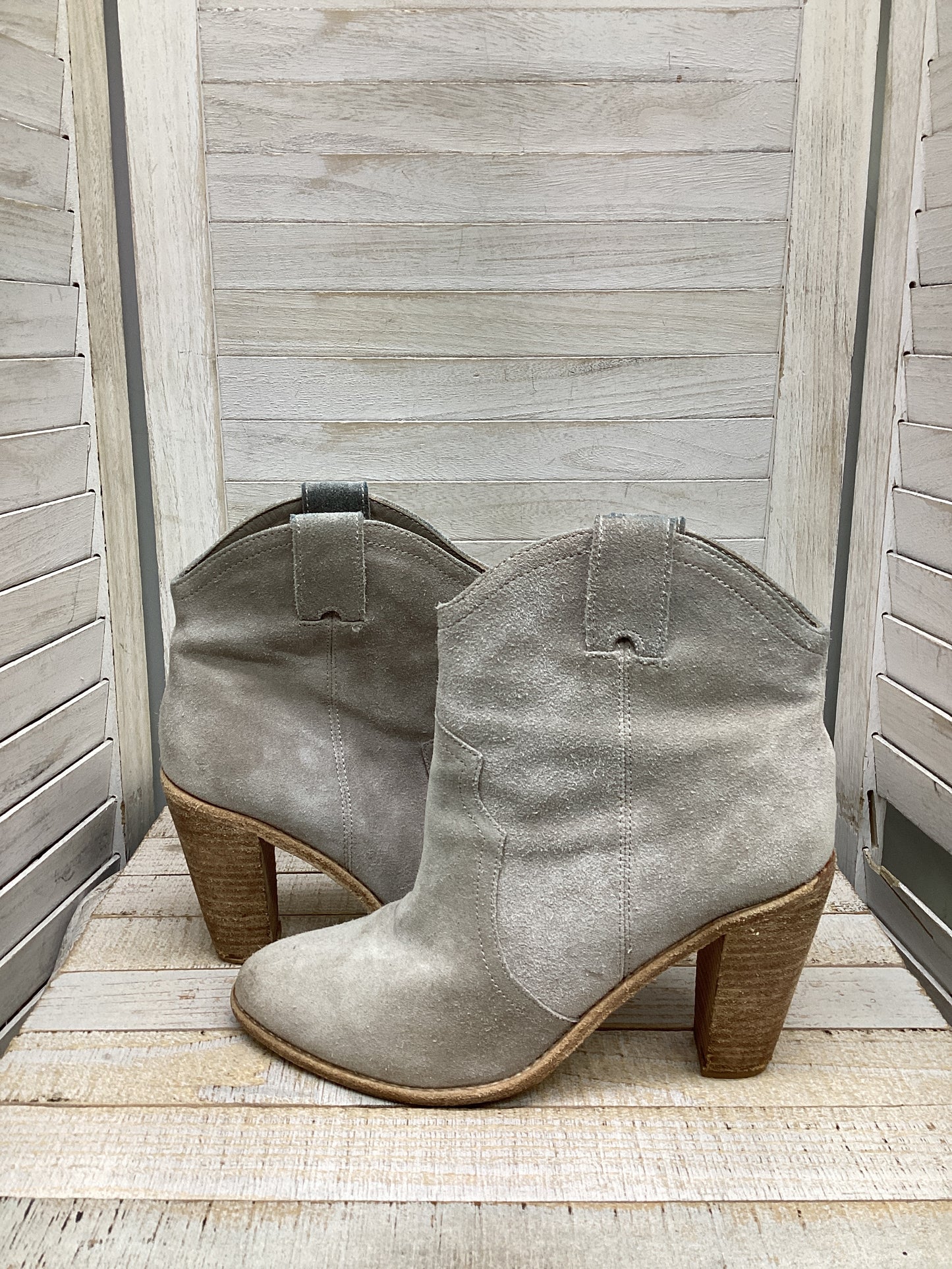 Boots Ankle Heels By Joie In Tan, Size: 9.5