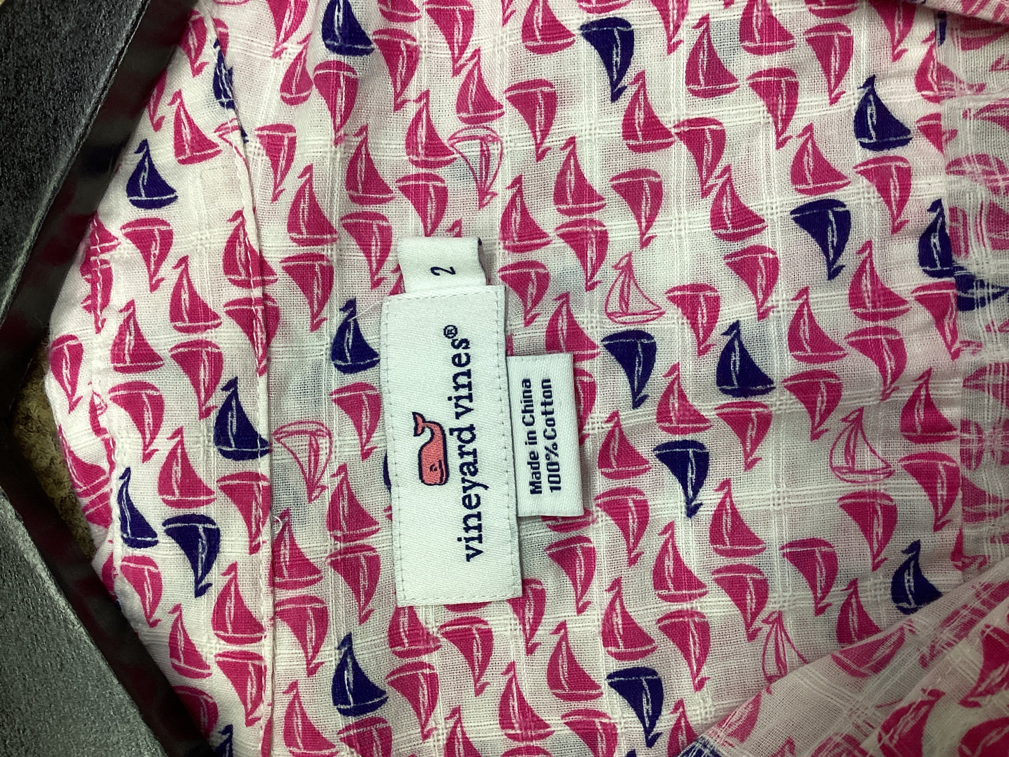 Top Long Sleeve By Vineyard Vines In Multi-colored, Size: 2