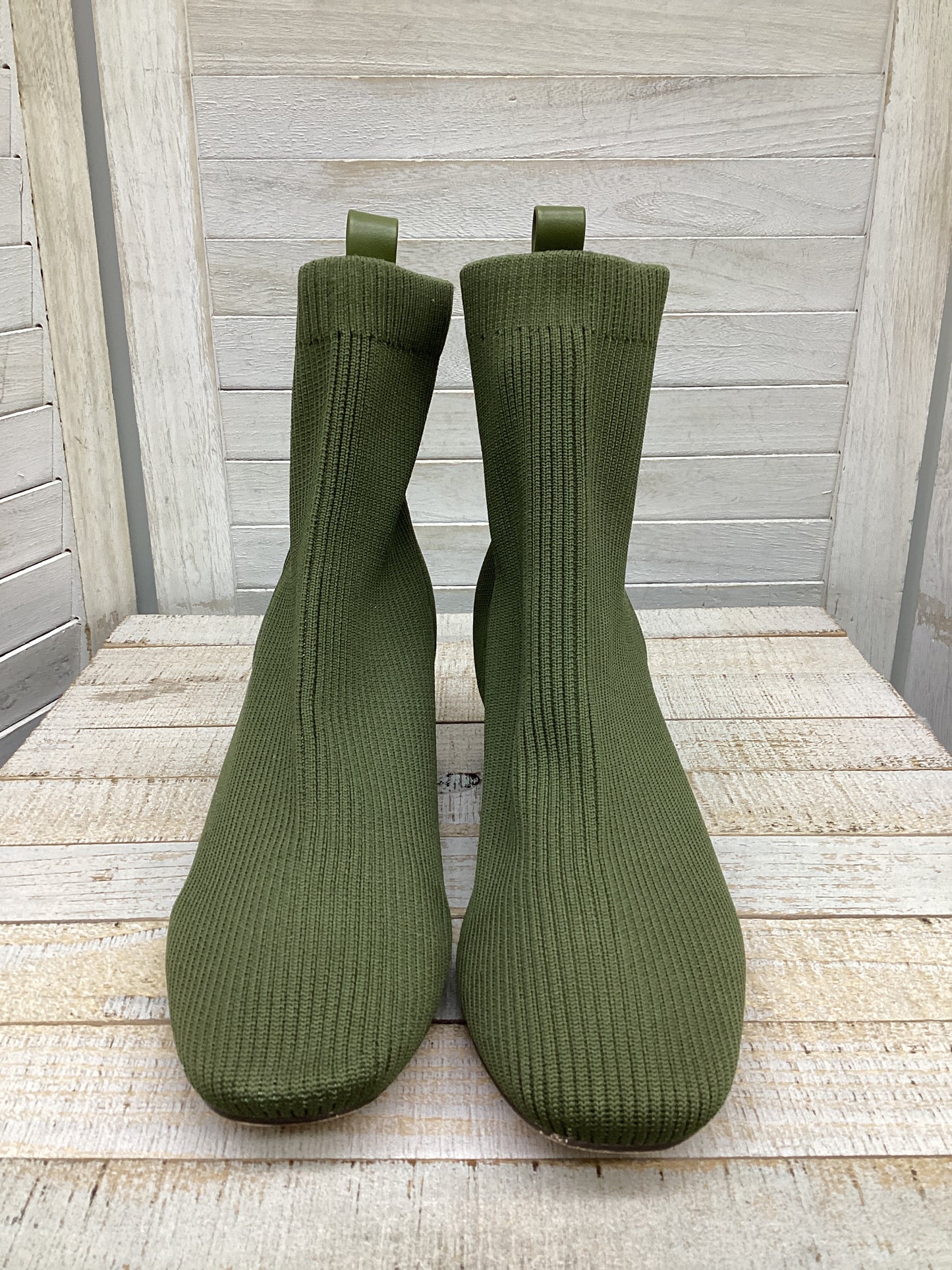 Boots Ankle Heels By Joie In Green, Size: 9