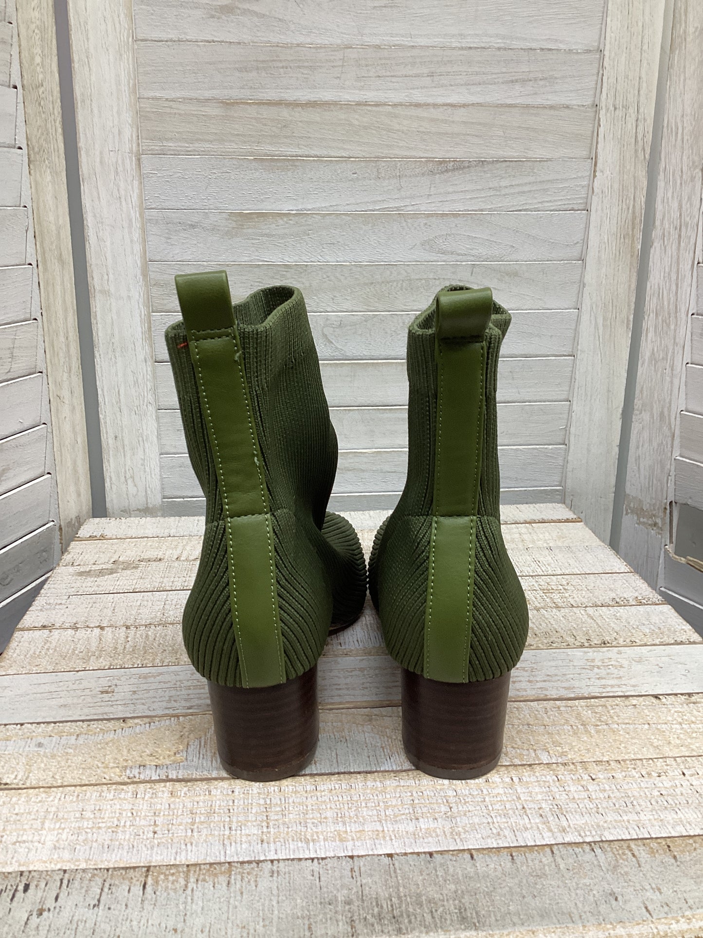 Boots Ankle Heels By Joie In Green, Size: 9