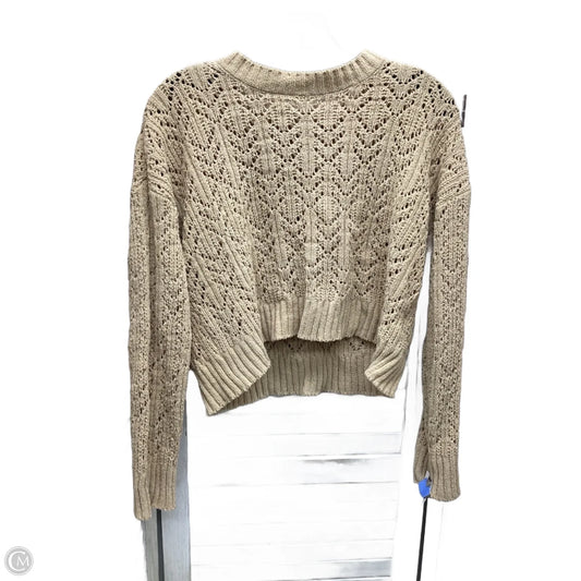 Sweater By American Eagle In Tan, Size: Xs