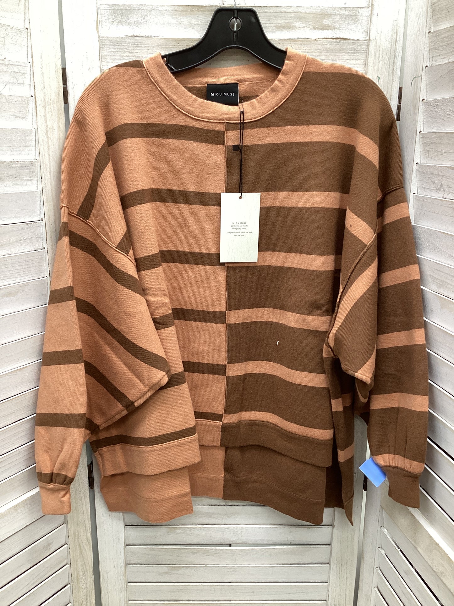 Sweater By Clothes Mentor In Striped Pattern, Size: S