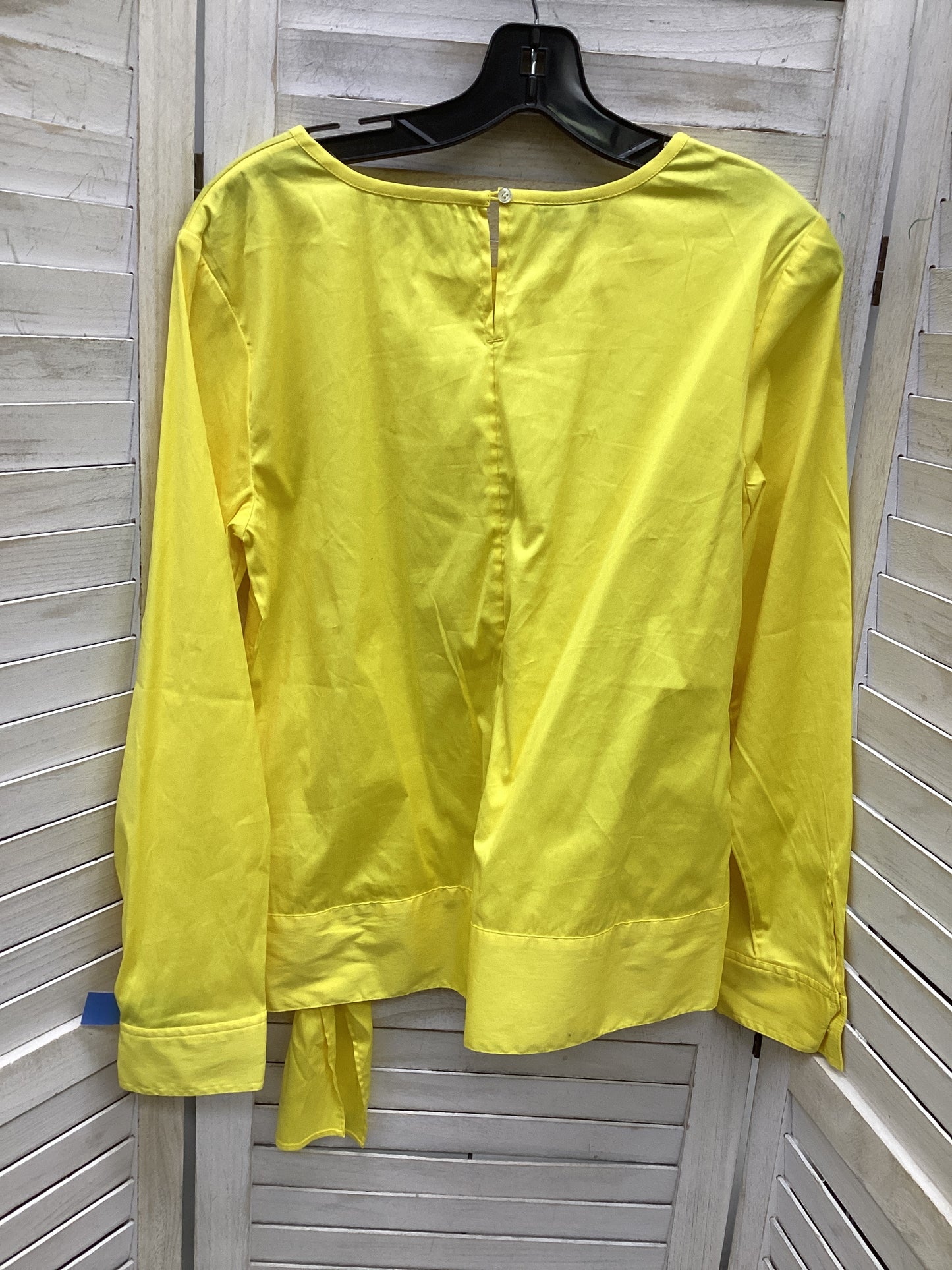 Top Long Sleeve By Talbots In Yellow, Size: M