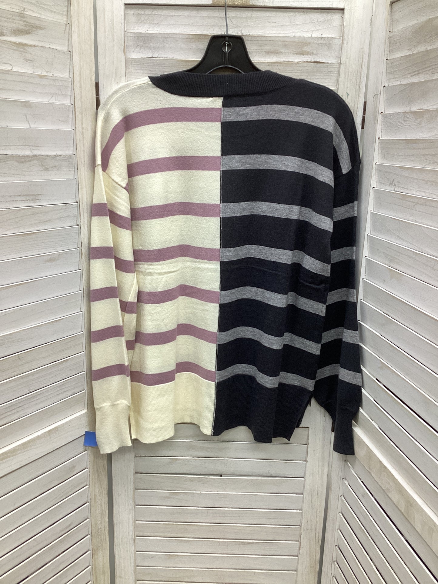 Sweater By Hem & Thread In Striped Pattern, Size: S