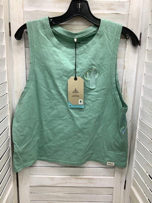 Top Sleeveless By Prana In Green, Size: M