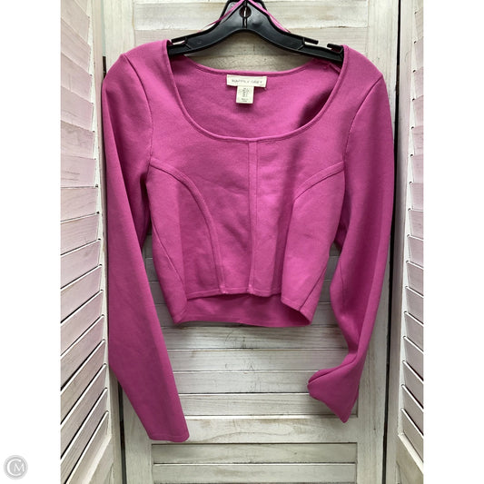 Top Long Sleeve By Clothes Mentor In Pink, Size: L